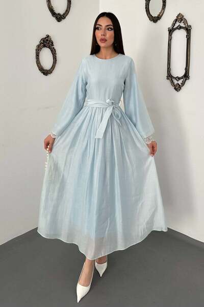Lady Pixie Lace Detailed Dress with Sleeve Cuffs