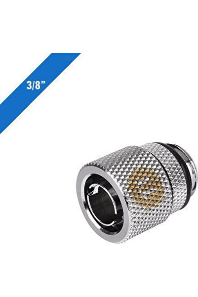 THERMALTAKE Fitinguri de compresie Pacific 3/8'' DI x 1/2'' DE, argintii