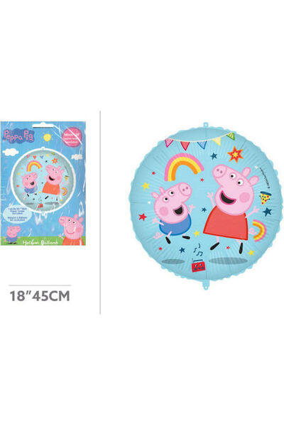 Procos Balon Rotund din Folie Peppa Pig Multicolor 45.7cm pentru Naștere Bebeluș