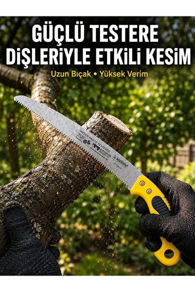 Epilons Garden Knife with Sharp Steel Teeth for Practical Cutting