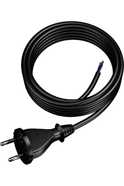 OEM Cablu de conectare Un, cu mufă dreaptă, IP20, 2*1.5 H05RR, 4m, Negru. Cod...