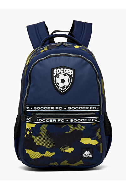 Kappa Soccer Print Backpack for Kids 13+ Years with Cushioned Straps