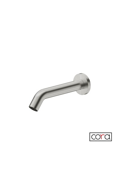 Cora Sensor Μπαταρία Νιπτήρα Τοίχου Ηλεκτρονική Χωρίς ανάμιξη Inox