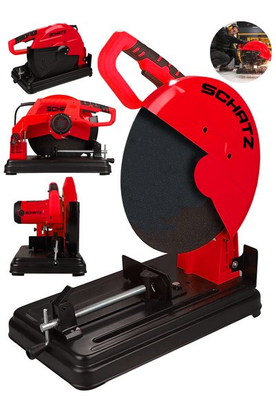Schatz 2000W Bakır Sargılı Metal Şanzıman 355 Mm Profil Metal Kesme Makinesi Kırmızı