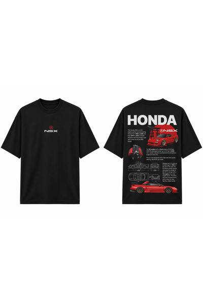 TOMRİS TASARIM Honda NSX Oversize T-Shirt