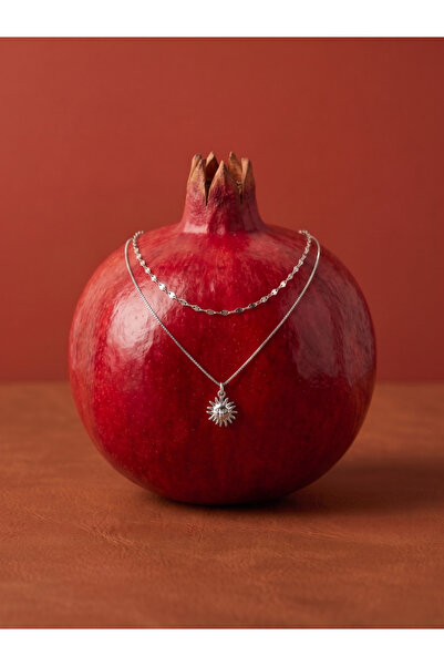 Silveria Jewels 925 Ayar Gümüş Güneş Kolye