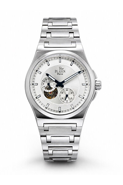 Platin Pierre Hds-1292Ga-A1 Steel Cord Functions Active Automatic Men's Wrist...