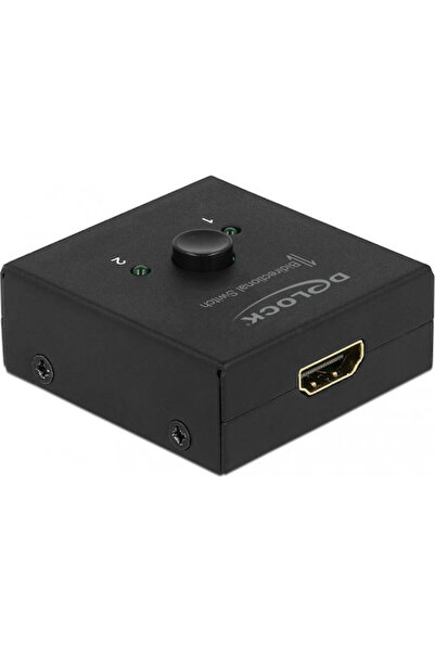 DELOCK Comutator HDMI 2 la 1 bidirecțional 4K 60 Hz, Comutator HDMI compact 6...