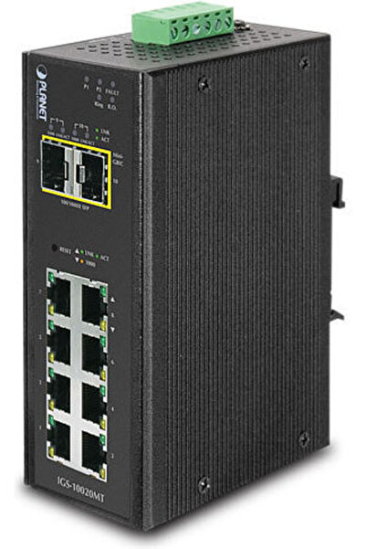 Planet Switch L2 gestionat IGS-10020MT cu 8 porturi Ethernet Gigabit (1Gbps) ...