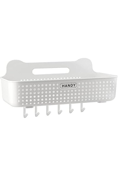 Arabest Adhesive Wall Mounted Storage Basket, No Drill ABS Shower Caddy Shelf...