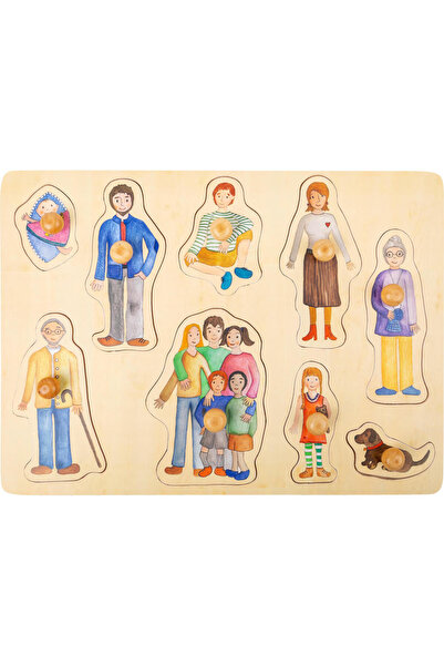 Small Foot Puzzle din lemn cu familia și prietenii 11501