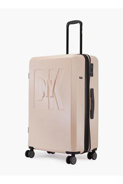 Dkny Embossed Hardcase Luggage Trolley with Retractable Handle - 28 inches Ch...