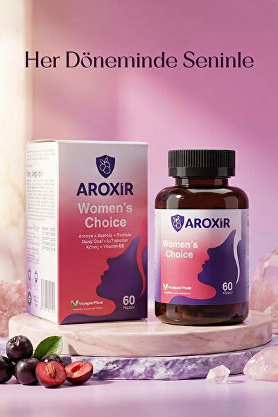 Aroxir Women's Choice Kadın Sağlığı Aronya, Aserola, Rodiola, Dong Quai, L-Triptofan, Kohoş
