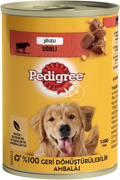 Pedigree Köpekler Adult Sığır ve Ciğer Karışımı(jöleli) Konserve Yaş Mama 400 G