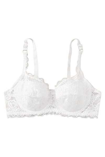 OEM Sutien alb, din dantela, elegant, cupa 85B