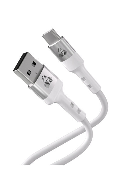 POWERTECH καλώδιο USB-C σε USB PTR-0162, σιλικόνης, 60W, 480Mbps, 1m, λευκό