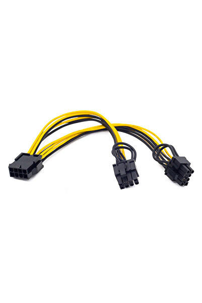 POWERTECH Καλώδιο EPS 12V 8 ακίδων (θηλυκό) σε 2x PCIe 8 ακίδων (6+2) CAB-W03...