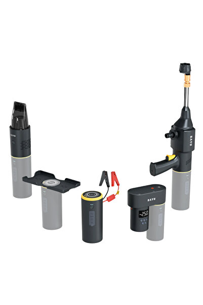 BAYU car kit με εκκινητή μπαταρίας/συμπιεστή αέρος/πιστόλι πλυσίματος/σκουπάκ...