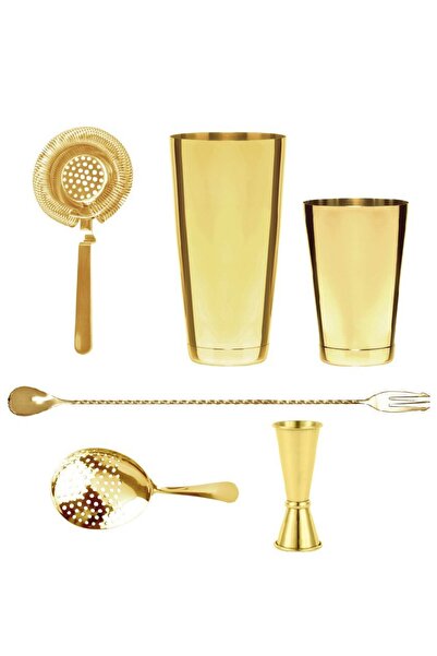 BarEq Set profesional barman, BarEq, Inox, Auriu