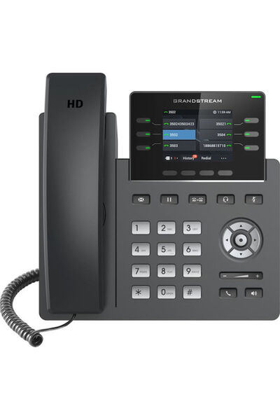 GRANDSTREAM GRP2613 Ενσύρματο τηλέφωνο IP 4 γραμμών Μαύρο