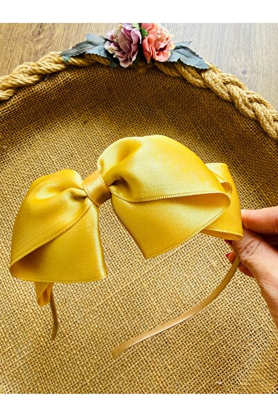 Yeşim Aksesuar Gold Bow Maternity Crown, Maternity Crown with Two Bows