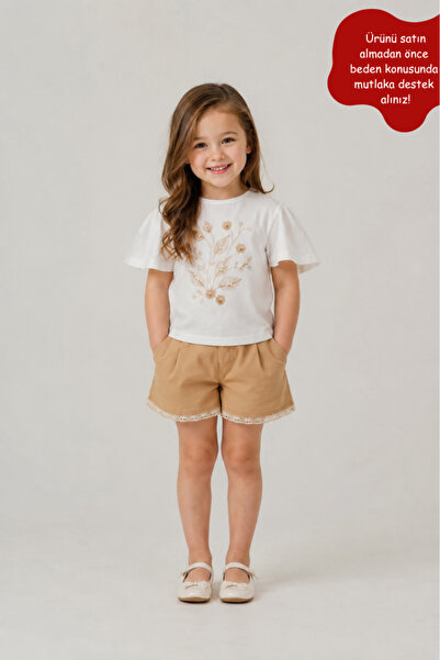 Eray Kids Girl's Summer Shorts Set 100% Cotton Shorts Casual Combination