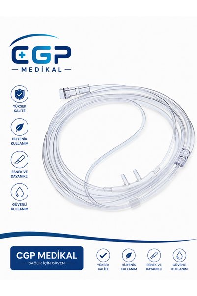 cgp medikal can güven park Nazal oksijen kanülü silikon 2 metre 5 adet