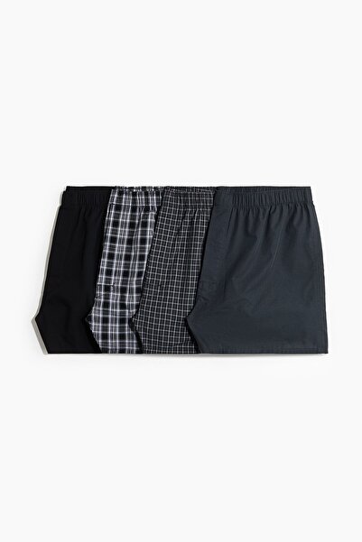 H&M 4'lü Dokuma Boxer Şort