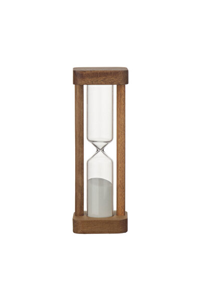 Estia Home Art ΚΛΕΨΥΔΡΑ ALLURE 15 ΛΕΠΤΩΝ ΓΥΑΛΙΝΗ ME ΞΥΛΙΝΟ ΠΛΑΙΣΙΟ Φ5x14cm