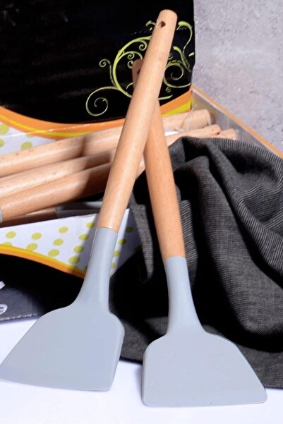 Yıldızan Porcelain Land Bamboo Handle Silicone Spatula No Color 931845