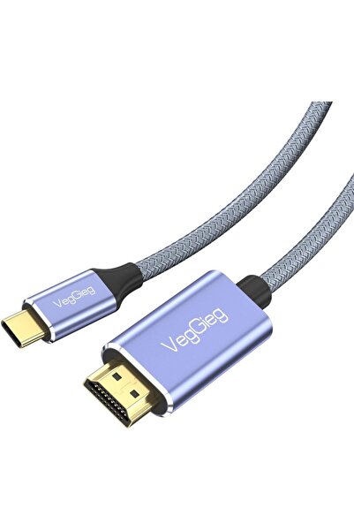 Yıldızan edl shop كابل محول 4K/60Hz من النوع C 3.1 إلى HDMI 2.0 بطول 2 متر ed...