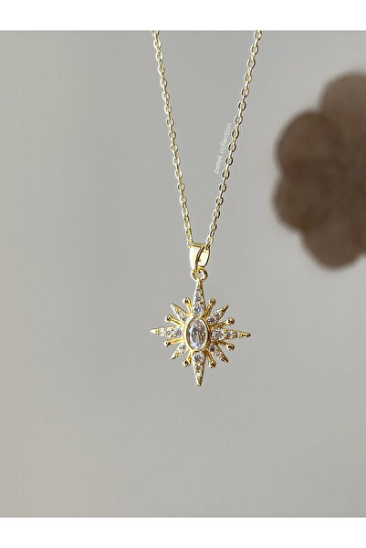 Petek Collection Steel Jewelled Polar Star Necklace