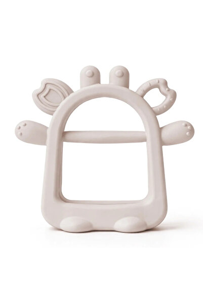 Babyjem Silicone Easy Grip Teether Ecru