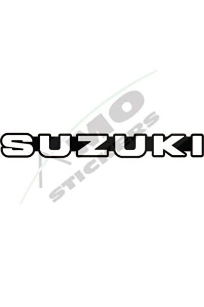 Amo-Stickers Λογότυπο SUZUKI 25εκ. Λευκό