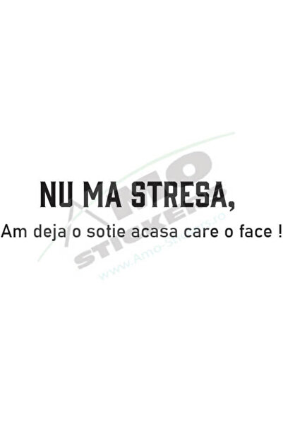 Amo-Stickers Стикер за кола: НЕ МЕ СТРЕСИРАЙ! ​ ​ 25см Червен