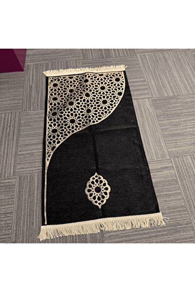 mybedesten Modern Asymmetrical Geometric Patterned Fringed Prayer Rug