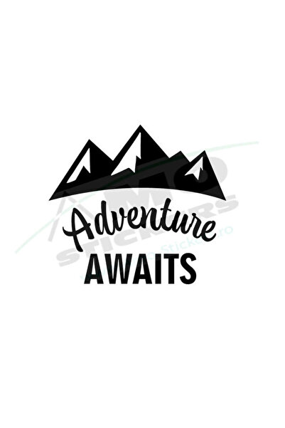 Amo-Stickers Adventures Awaits 25cm Gri inchis