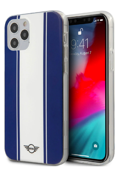 Mini Thoriz Stripes - Σκληρή Θήκη Apple iPhone 12 Pro Max - Navy