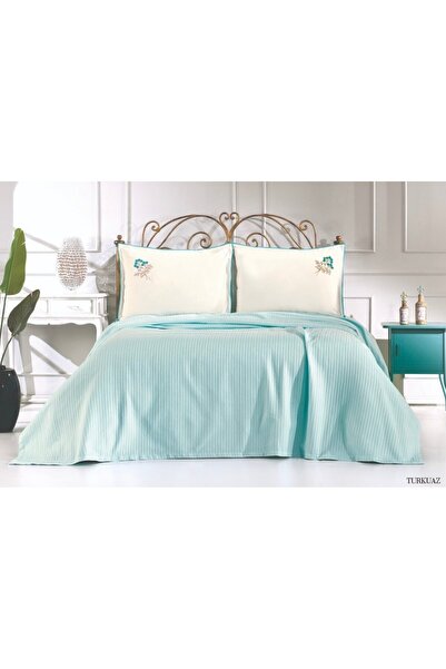 Vinaldi Concept 100% Cotton Pillows Embroidered Double Pique Set - Fitted She...