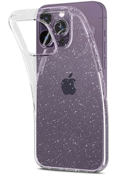 HappyCase Διάφανη Θήκη Σιλικόνης Apple iPhone 14 Pro - Glitter Print