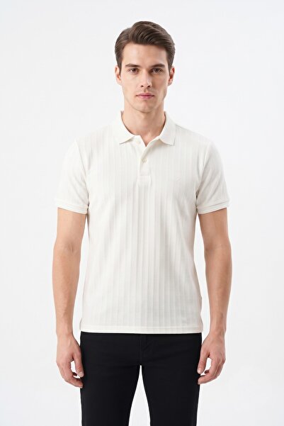 KAMER Men's Polo Collar Short Sleeve T-Shirt Regular Fit 2620 Bgl-St05607