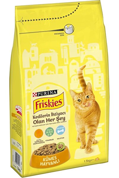 Friskies Yetişkin Kediler için Kümes Hayvanlı 1,5 Kilogram