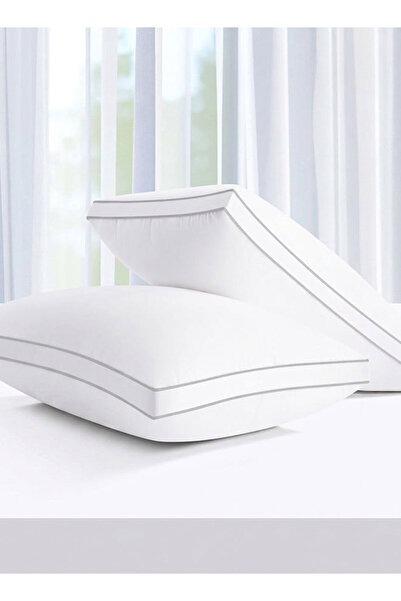 Medical Sleep 2 Pieces Bed Pillow with Double Silver Line 100% Cotton - 1400 ...