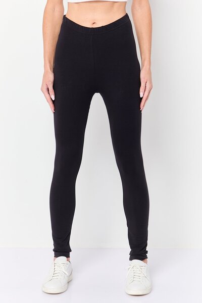 Yuji Women 2 Pack Full Length Plain Leggings, Multicolor