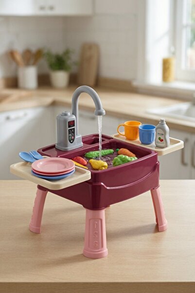 Generic 1 Set Abs Running Water Faucet Play Sink Set Role Play Kitchen Access...