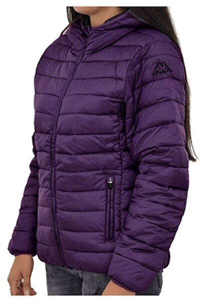 Kappa Geacă matlasată cu glugă, Kappa, Logo Avera, Violet