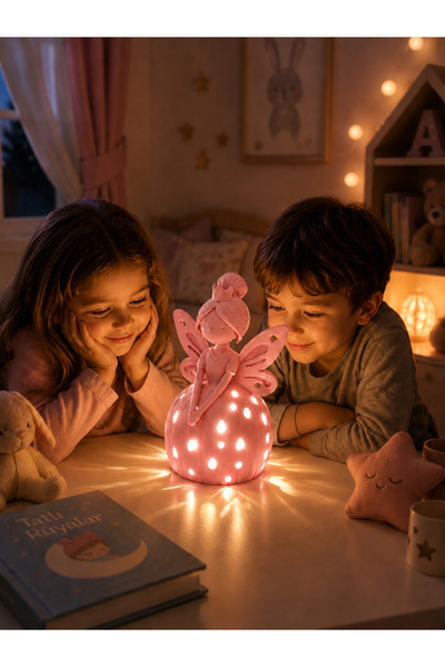 EMAS DESİGN Peri Prenses LED Mumluk & Dekoratif Gece Lambası