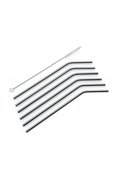 Cilio Set 6 paie din otel inoxidabil si perie de curatat, 26.5 cm -