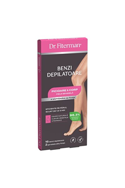 Fiterman Pharma Benzi depilatoare Picioare și corp pentru piele sensibilă x 1...