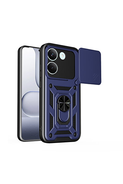 UnDePlus Xiaomi Poco X8 Pro Kılıf Kamera Korumalı Zırh Tank Sürgülü Vega Kapak
